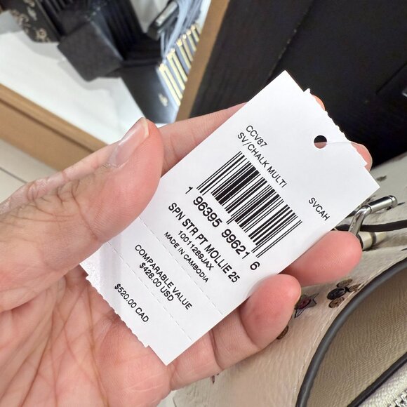 Coach Mollie Tote Bag 25 With Star Print CCV87 - Picture 8 of 8